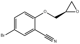 (R)-4-BROMO-2-(OXIRAN-2-YLMETHOXY)BENZONITRILE Struktur