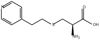 S-[2-(4-ピリジニル)エチル]-L-システイン 化学構造式