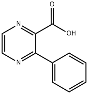 3-苯基-2-吡嗪羧酸,2881-85-8,结构式