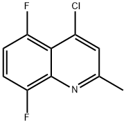 4-CHLORO-5,8-DIFLUORO-2-METHYL-QUINOLINE Structure