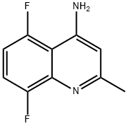 4-AMINO-5,8-DIFLUORO-2-METHYL-QUINOLINE Structure