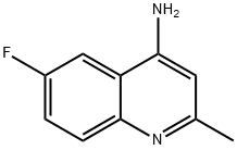 4-AMINO-6-FLUORO-2-METHYLQUINOLINE Struktur