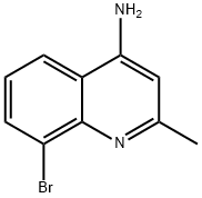 4-AMINO-8-BROMO-2-METHYLQUINOLINE Structure