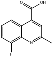 4-QUINOLINECARBOXYLIC ACID, 8-FLUORO-2-METHYL-, 288151-68-8, 结构式