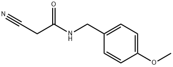 2-Cyano-N-(4-methoxybenzyl)acetamide Struktur