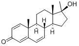 17a-17B-Hydroxyandrosta-1,4,6-trien-3-one  Struktur