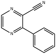 3-苯基吡嗪-2-腈 结构式