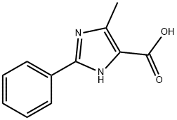 5-甲基-2-苯-1H-咪唑-4-羧酸, 28824-94-4, 结构式