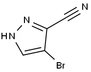 4-溴-3-氰基吡唑, 288246-16-2, 结构式