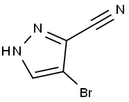 4-BROMO-1H-PYRAZOLE-3-CARBONITRILE Struktur