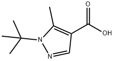 1-(tert-Butyl)-5-methyl-1H-pyrazole-4-carboxylic acid Structure
