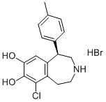 R(+)-6-CHLORO-7,8-DIHYDROXY-3-METHYL-1-PHENYL-2,3,4,5-TETRAHYDRO-1H-3-BENZAZEPINE HYDROBROMIDE Structure