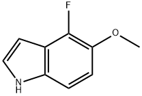 4-氟-5-甲氧基-1H-吲哚, 288385-89-7, 结构式