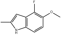 4-フルオロ-5-メトキシ-2-メチル-1H-インドール 化学構造式
