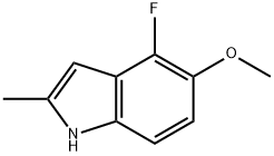 2-甲基-4-氟-5-甲氧基-1H-吲哚, 288385-93-3, 结构式