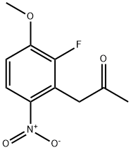 2-PROPANONE, 1-(2-FLUORO-3-METHOXY-6-NITROPHENYL)- Structure