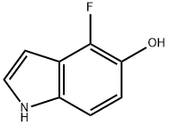 4-フルオロ-1H-インドール-5-オール 化学構造式