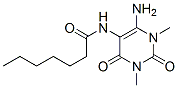 Heptanamide,  N-(6-amino-1,2,3,4-tetrahydro-1,3-dimethyl-2,4-dioxo-5-pyrimidinyl)- Structure