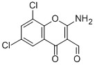2-Amino-6,8-dichloro-3-formylchromone Structure