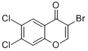 3-BROMO-6,7-DICHLOROCHROMONE,288399-48-4,结构式