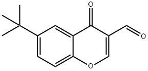 6-(叔丁基)-4-氧代-4H-铬烯-3-甲醛 结构式
