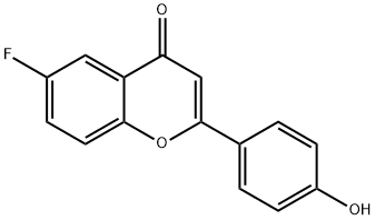 6-FLUORO-4'-HYDROXYFLAVONE Structure