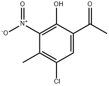 5'-CHLORO-2'-HYDROXY-4'-METHYL-3'-NITROACETOPHENONE Struktur