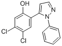 5-(4,5-DICHLORO-2-HYDROXYPHENYL)-1-PHENYLPYRAZOLE Structure