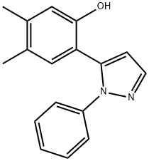 5-(4,5-DIMETHYL-2-HYDROXYPHENYL)-1-PHENYLPYRAZOLE Structure