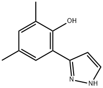 3-(3,5-DIMETHYL-2-HYDROXYPHENYL)PYRAZOLE Struktur