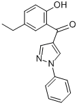 (5-ETHYL-2-HYDROXYPHENYL)(1-PHENYL-1H-PYRAZOL-4-YL)METHANONE Structure
