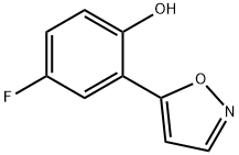 5-(5-フルオロ-2-ヒドロキシフェニル)イソオキサゾール 化学構造式