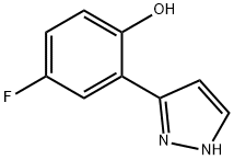 4-FLUORO-2-(1H-PYRAZOL-3-YL)PHENOL Struktur