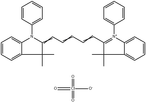 2-[(1E,3E)-5-(3,3-DIMETHYL-1-PHENYL-1,3-DIHYDRO-2H-INDOL-2-YLIDENE)-1,3-PENTADIENYL]-3,3-DIMETHYL-1-PHENYL-3H-INDOLIUM PERCHLORATE Structure