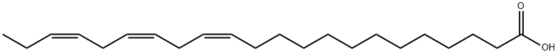 CIS-13,16,19-DOCOSATRIENOIC ACID 化学構造式