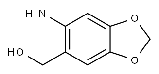 (5-AMINOBENZO[D][1,3]DIOXOL-6-YL)METHANOL Structure