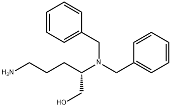 1-Pentanol, 5-aMino-2-[bis(phenylMethyl)aMino]-, (2S)- Structure