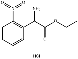 RS-2-硝基苯甘氨酸乙酯盐酸盐,288591-66-2,结构式