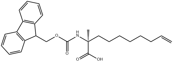 (S)-N-Fmoc-2-(7'-octenyl) alanine Struktur