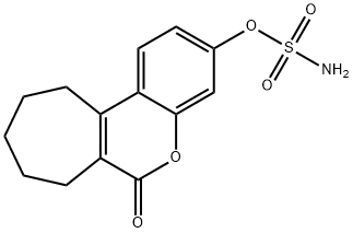6-oxo-6,7,8,9,10,11-hexahydrocyclohepta[c][1]benzopyran-3-yl sulfaMate Structure
