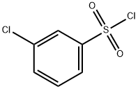 3-クロロベンゼンスルホニル クロリド 化学構造式