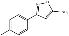 5-アミノ-3-(p-トリル)イソオキサゾール 化学構造式