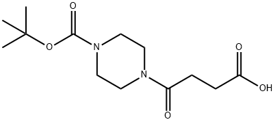 4-(3-CARBOXY-PROPIONYL)-PIPERAZINE-1-CARBOXYLIC ACID TERT-BUTYL ESTER Structure