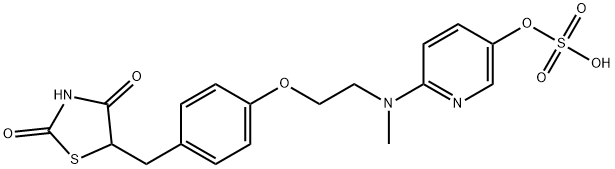 硫酸5-羟基罗格列酮, 288853-63-4, 结构式