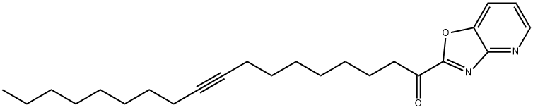 1-OXAZOLO[4,5-B]PYRIDIN-2-YL-OCTADECA-9-YN-1-ONE Struktur