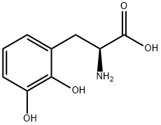 L-3,4-二羟基苯丙氨酸 结构式