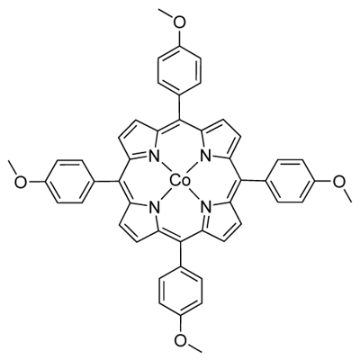 Cobalt tetramethoxyphenylporphyrin Struktur