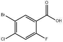 5-BROMO-4-CHLORO-2-FLUOROBENZOIC ACID Struktur