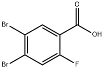 4,5-ジブロモ-2-フルオロ安息香酸 化学構造式