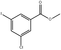 3-クロロ-5-ヨード安息香酸メチル 化学構造式